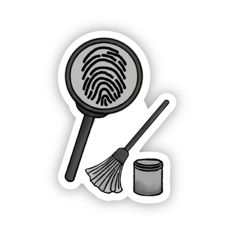 Sticker | Crime Scene Fingerprint-zoom-