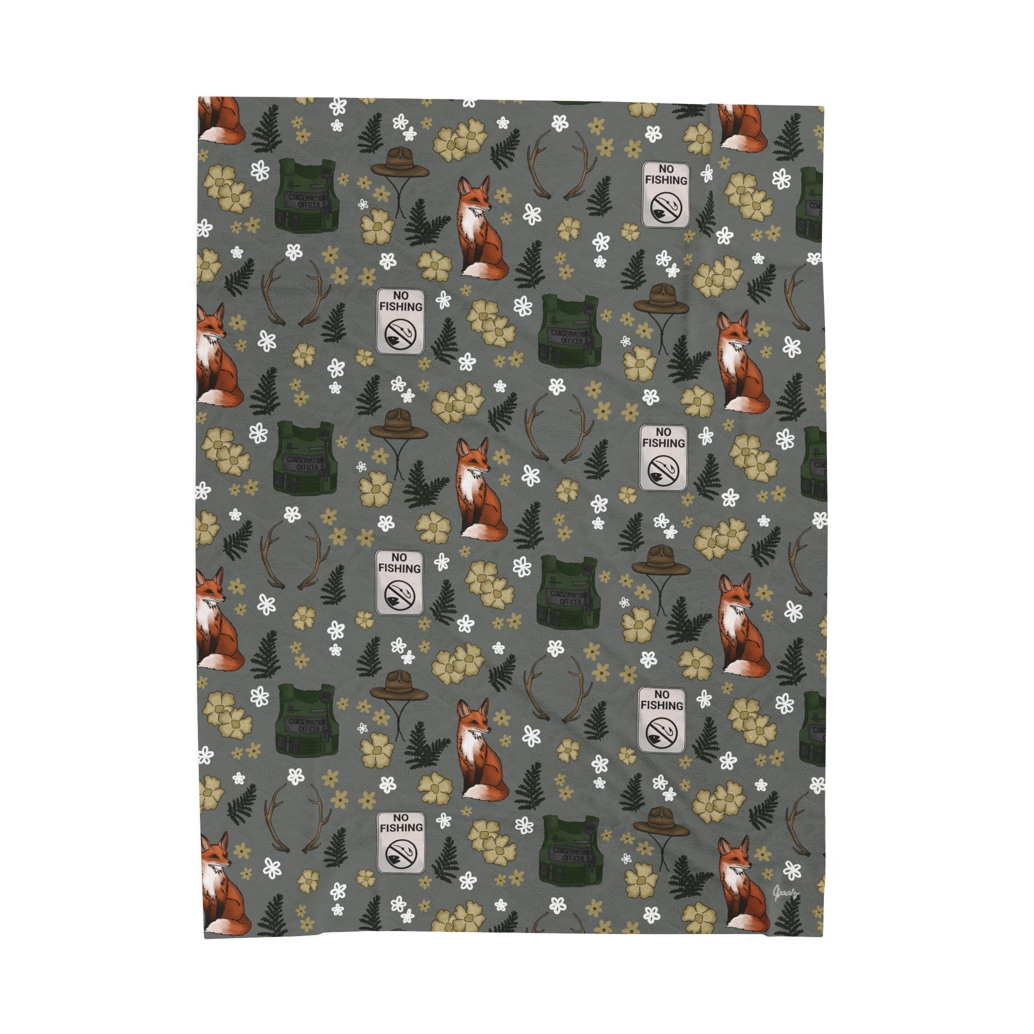 Conservation Officer Velveteen Plush Blanket *PRE-ORDER
