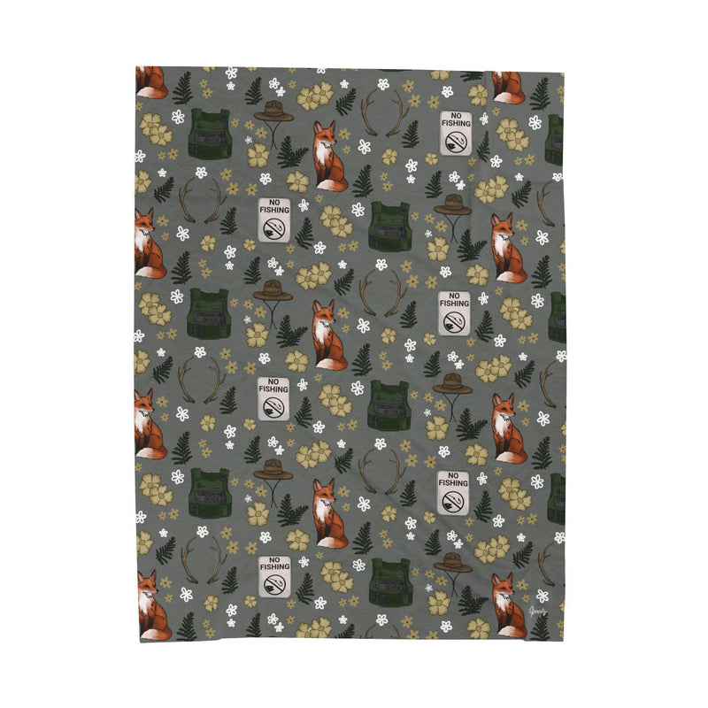 Conservation Officer Velveteen Plush Blanket *PRE-ORDER-zoom-