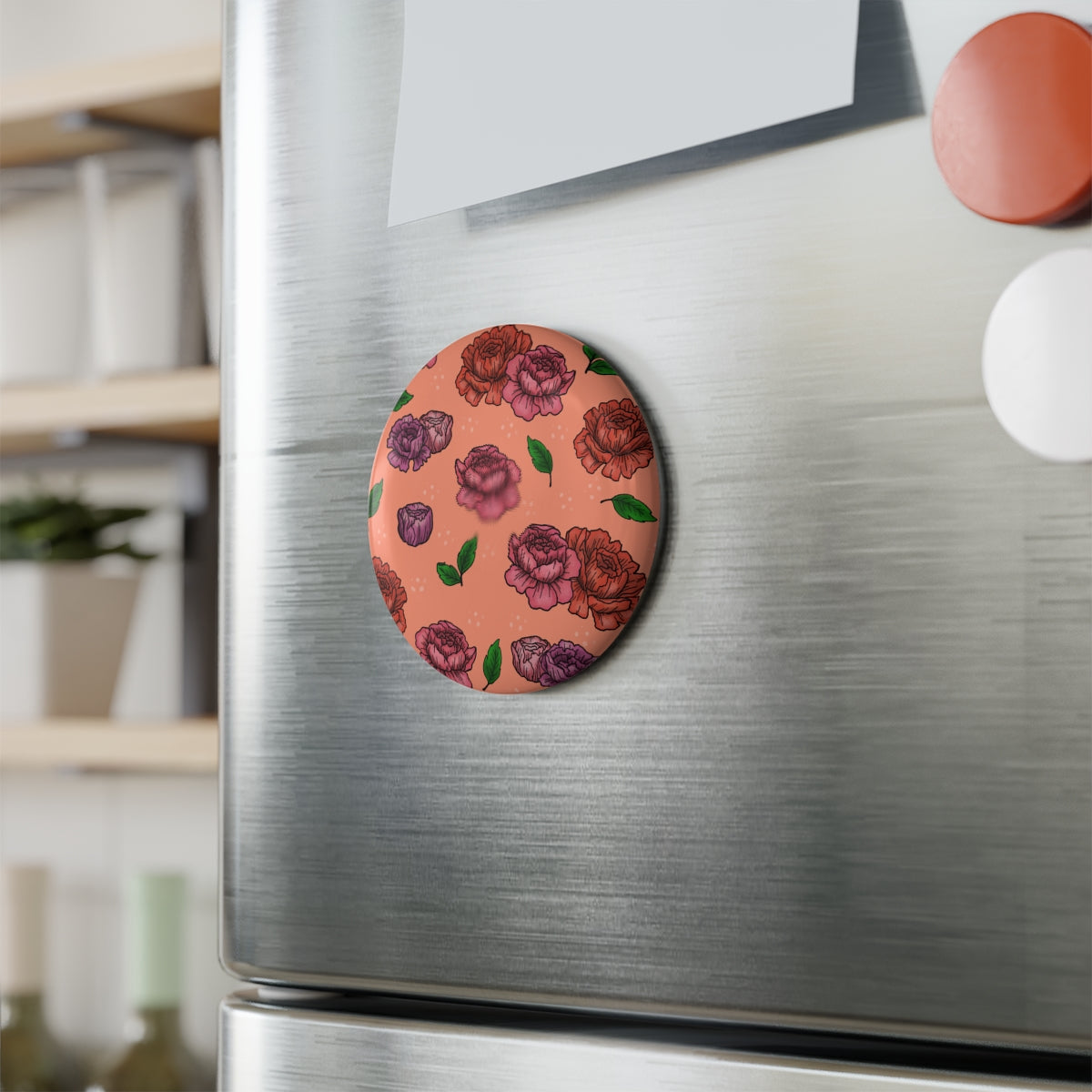 Peonies Blossom Magnets