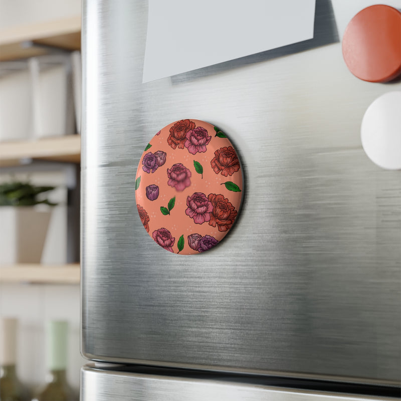 Peonies Blossom Magnets-zoom-