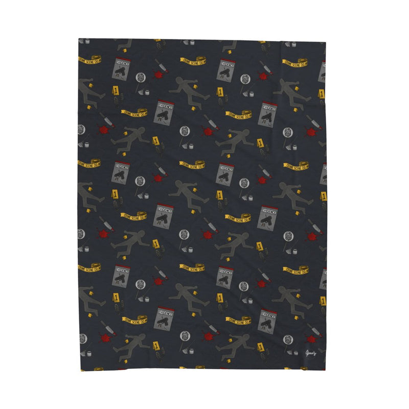 Crime Scene Velveteen Plush Blanket Style 2 *Pre-Order-zoom-