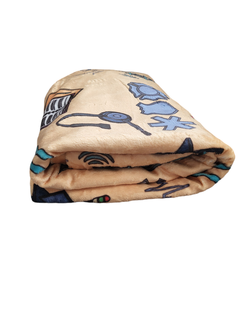 Dispatch Velveteen Plush Blanket  Style 2-zoom-