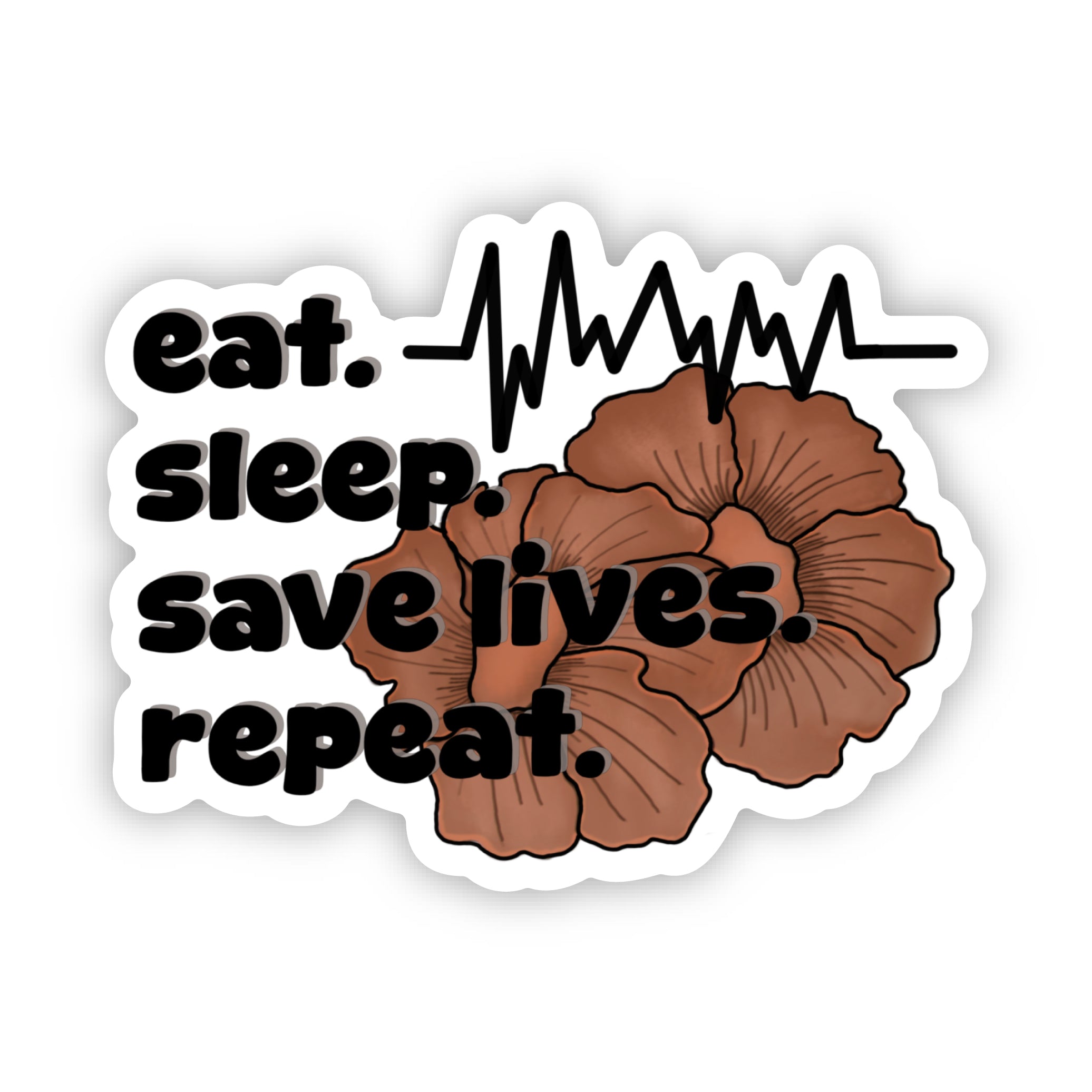 Sticker | Eat Sleep Save Lives Repeat-zoom-1