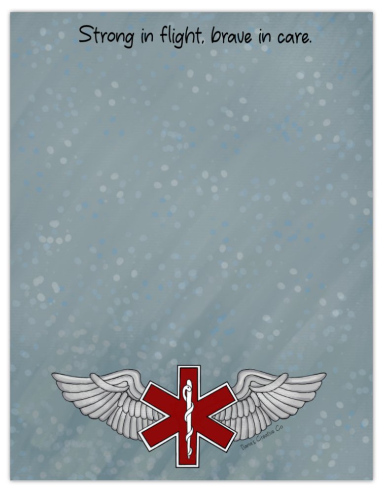 Large size Notepad | Flight Medic/Nurse-zoom-