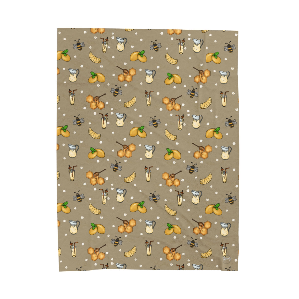 Honey Lemonade Velveteen Plush Blanket *Pre-Order-zoom-1