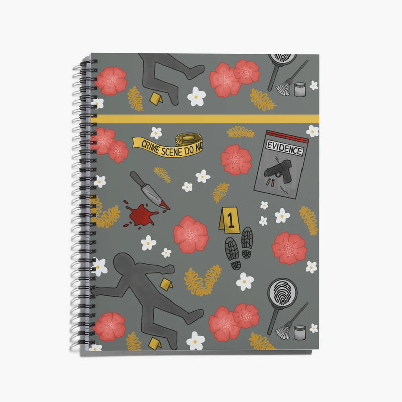 Crime Scene Spiral Notebook / Journal-zoom-