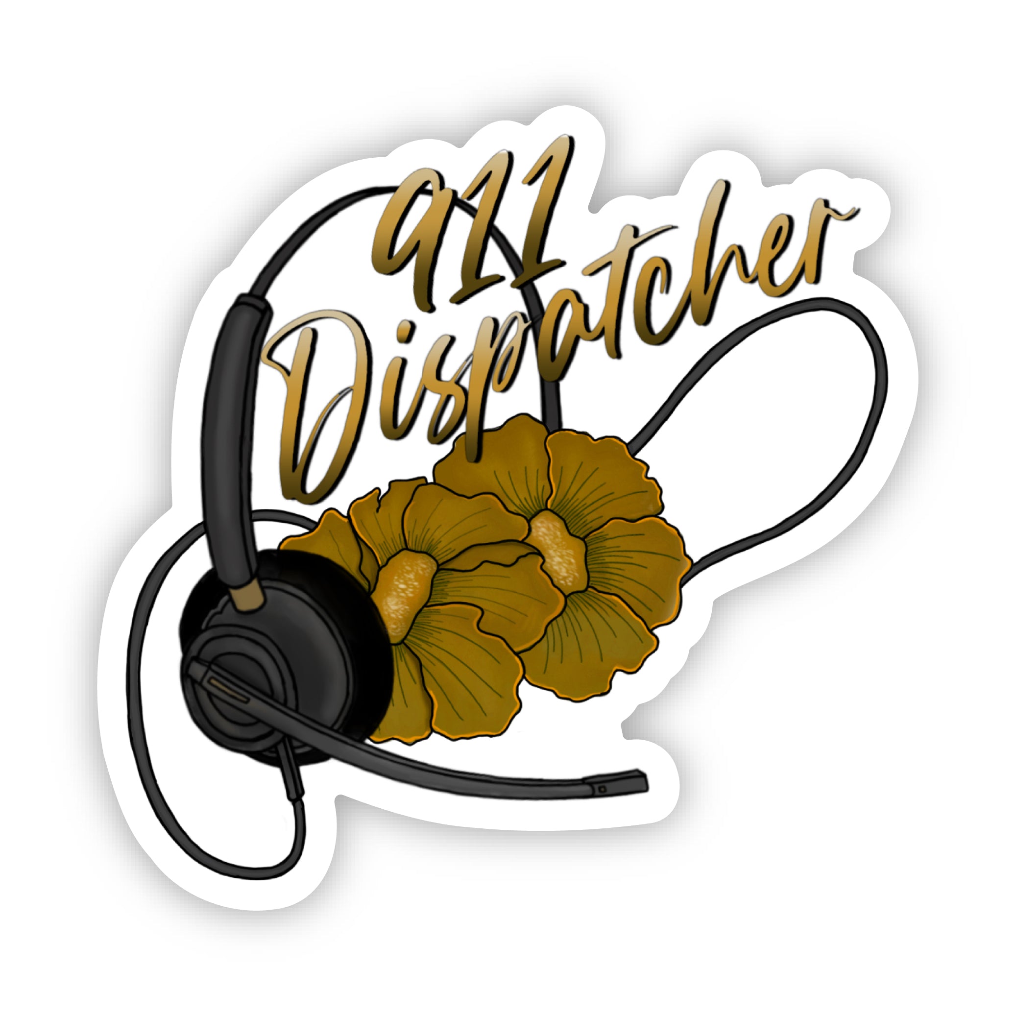 Sticker | 911 Dispatch Flower-zoom-1