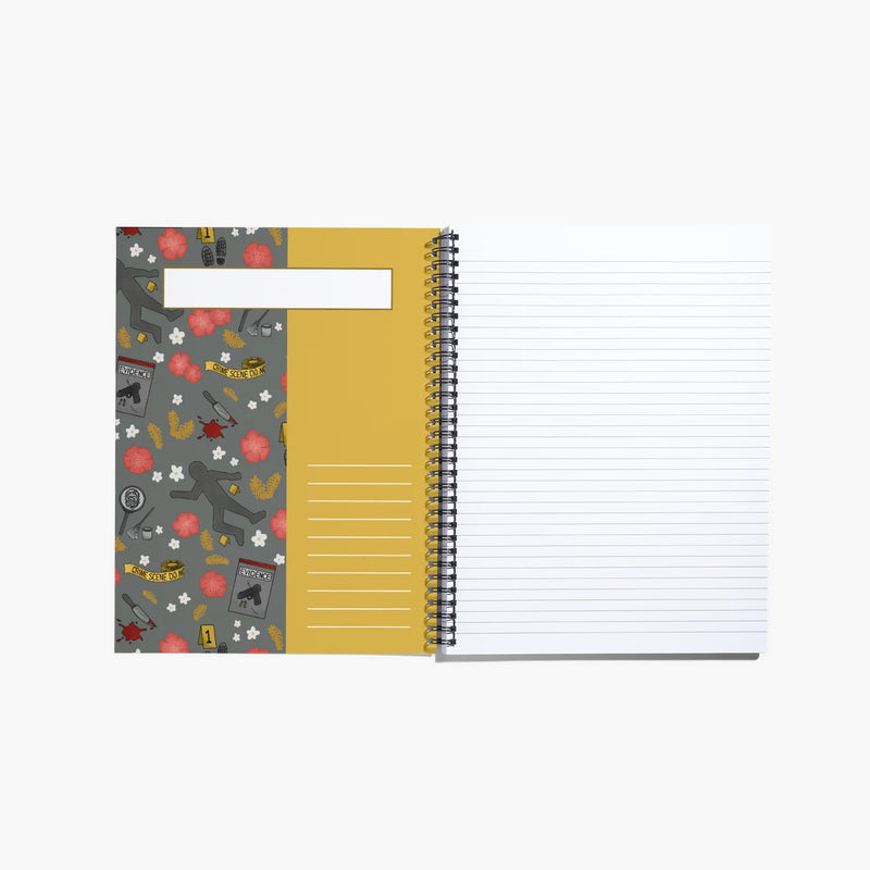Crime Scene Spiral Notebook / Journal-zoom-