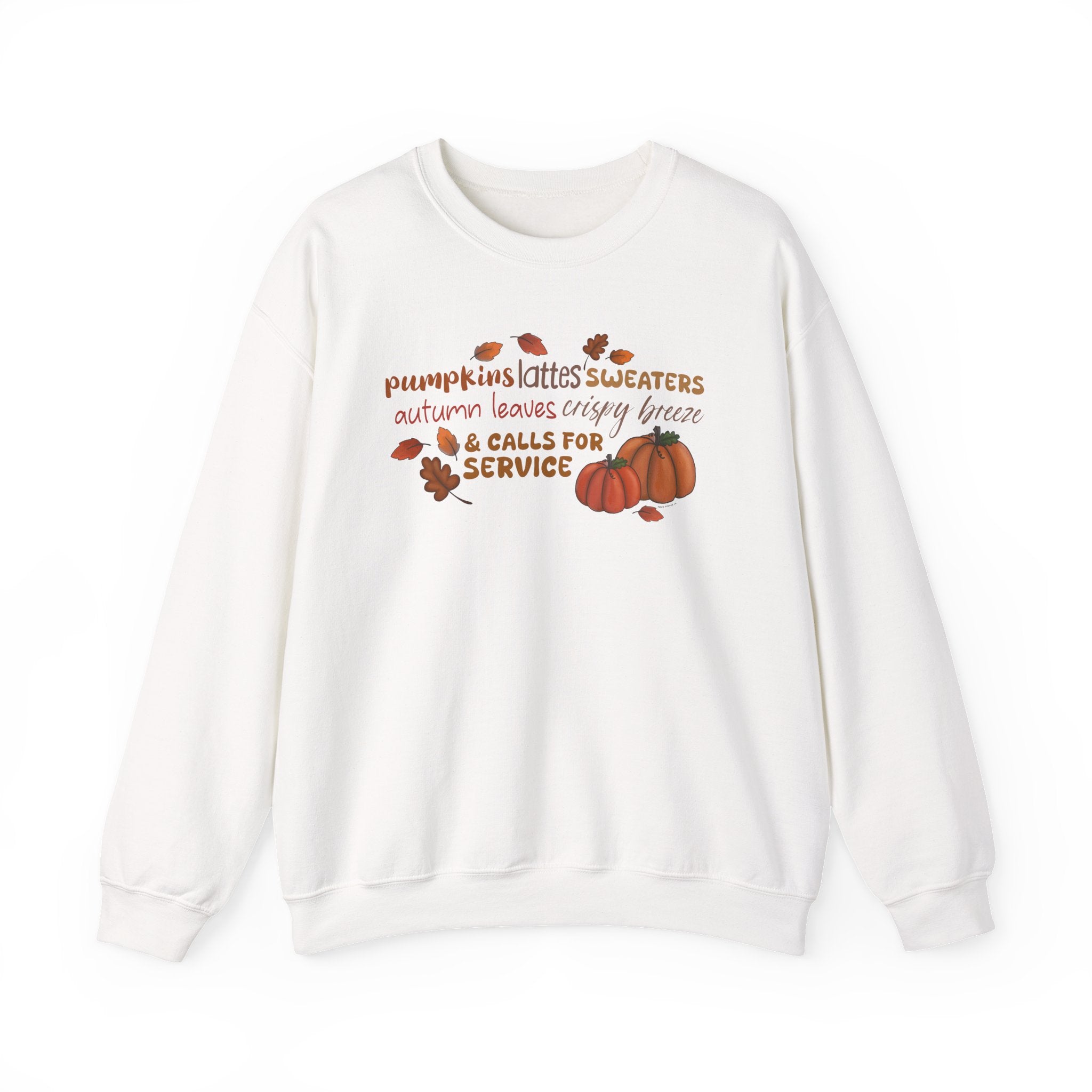 Autumn Vibes | Crewneck | White-zoom-2