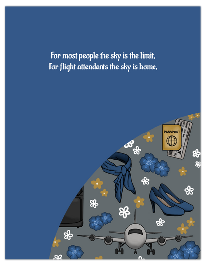 Flight Attendant Spiral Notebook / Journal