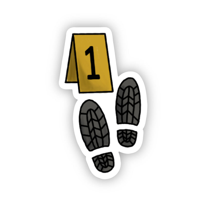 Sticker | Crime Scene Footprint-zoom-